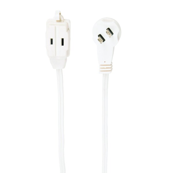 Slimline Indoor 7 ft. L White Extension Cord 16/2 SPT2 2236AC Zoro